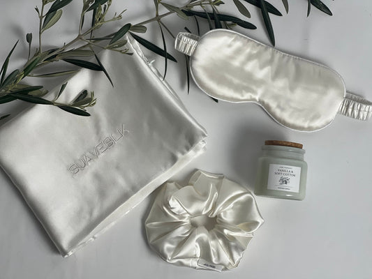 Coffret bien-être - 100% soie de mûrier 22 mommes